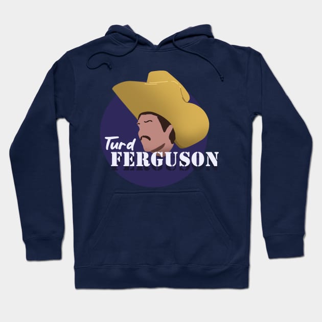 Turd Ferguson Head Vector Hoodie by Dearly Mu